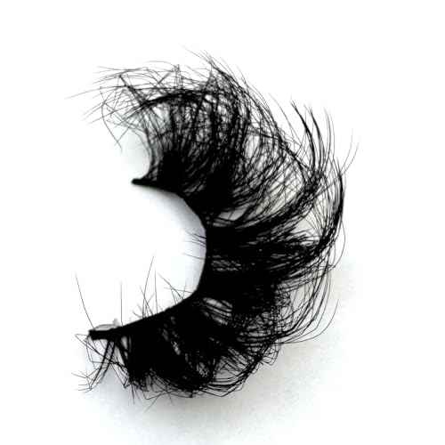 HBZGTLAD 5 Pairs 25mm 10D Faux Mink Lashes Bulk Fluffy Natural False Eyelashes Thick Dramatic Faux Mink Eyelashes Makeup tools Wholesale (QD-7)