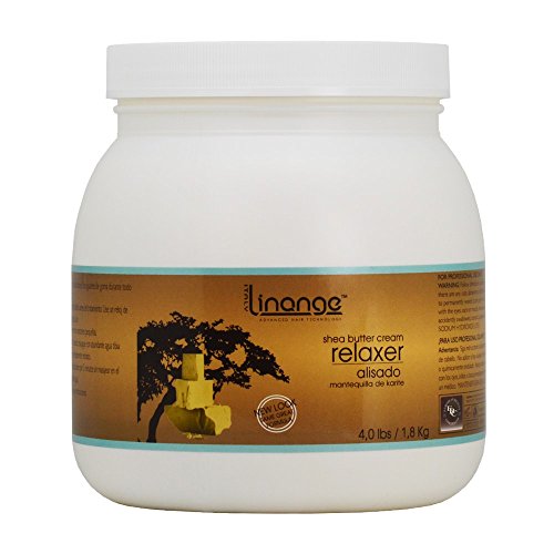 Linange Shea Butter Cream Relaxer - 4.0lbs (1.8kg) for Smooth Hair
