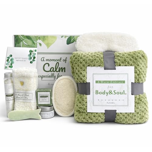 Birthday Gifts for Women Care Basket: Spa Care Package Self Care Basket Get Well Soon Gift Baskets for Women Mothers Day Mom Wife Colleague Friend