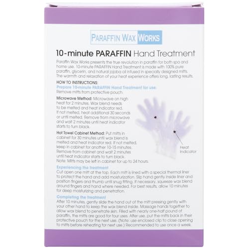 Paraffin Wax Hand Treatment Gloves - Lavender Moisturizing Spa Gloves