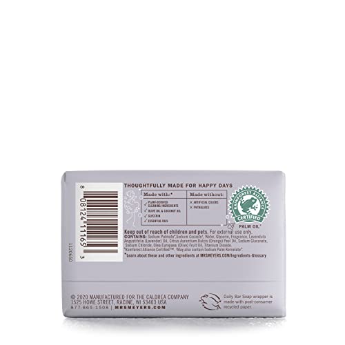 Mrs Meyers Clean Day Soap Bar Geranium, 5.3 ounce