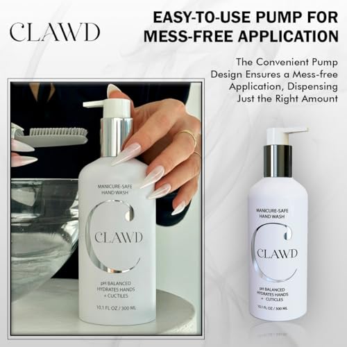 Hand Soap for Women - Gentle Manicure-Safe Hand Wash with Moisturizing Formula - Ideal for Maintaining Manicures, Premium Hand Soaps for Soft and Clean Hands | 300ml/10.14floz