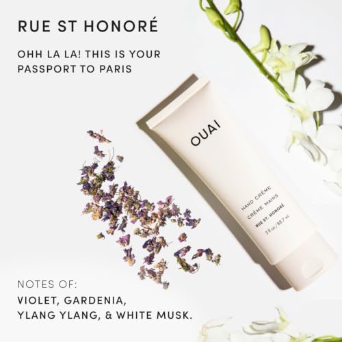 OUAI Hand Cream - Hydrating Shea Butter & Coconut Oil Hand Balm (3 oz)