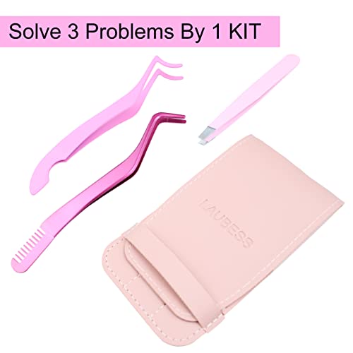 Lash Cluster Applicator Tool Set - 3pc Eyelash Extension Tweezers