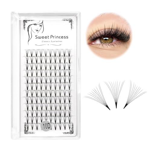 120Pcs Thickness 0.07mm C Curl,Premade 10D Fans Volume Eye Lashes Extensions Nature Long Professional Individual False Eyelashes Cluster Makeup Tools 8-18mm to Choose (11MM)