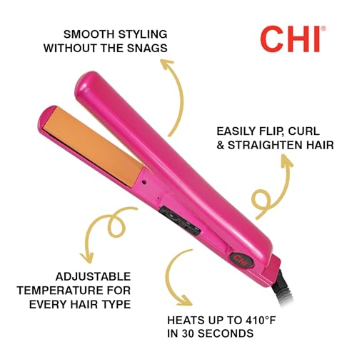 CHI 1.5" Tourmaline Ceramic Hair Straightener & Curling Iron