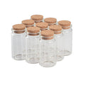 37X70X27mm 50ml Glass Bottles With Cork Transparent Empty Glass Vials Jars 50pcs/lot(50, 50ml-37x70x27mm)