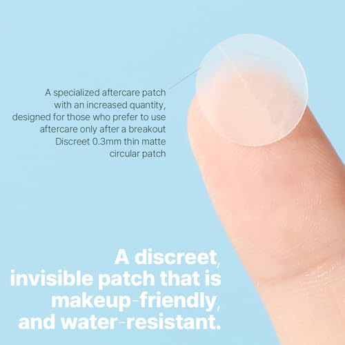 Ariul True AC Spot Cover Patch ? Hydrocolloid Acne & Pimple Patches with Niacinamide & Tea Tree, Invisible Cover, 110 Count (10mm x 60 + 12mm x 50)