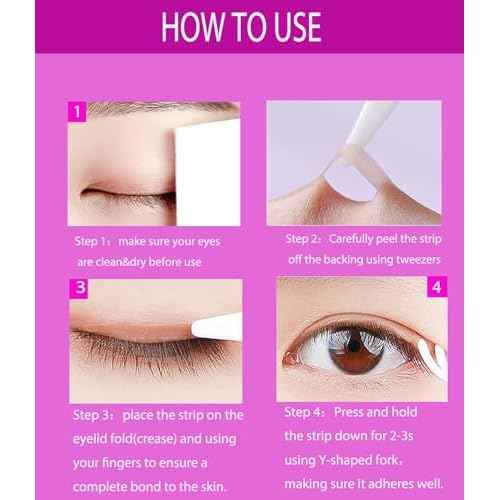 Natural Invisible Single Side Eyelid Tape Stickers(600Pcs 3MM Skin Color), Double Eyelid Tape for Hooded Eyes Invisible, Instant Eye Lift Without Surgery, Perfect for Uneven Mono-Eyelids