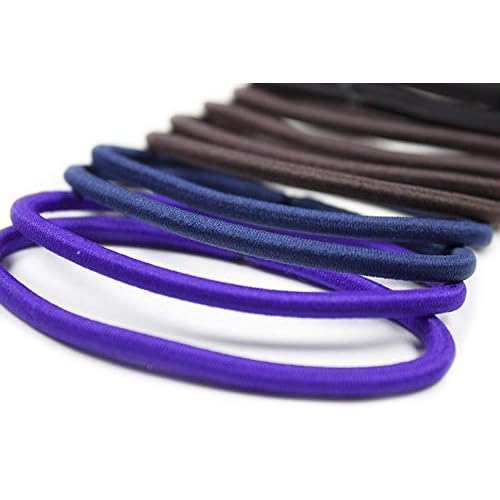Scunci No Damage Effortless Beauty Thick Hair Elastics, 24-Count