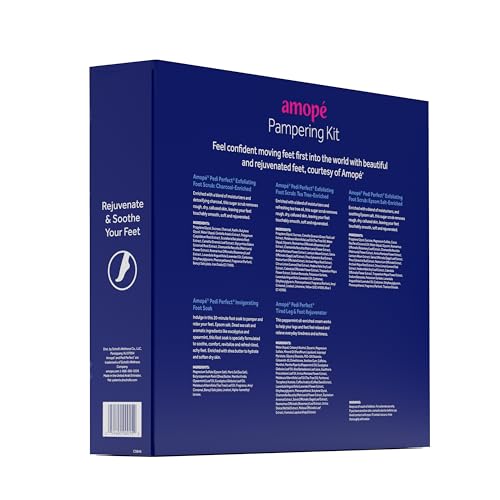 Amopé Foot Care Pampering Kit - 7-Piece Foot Scrub & Spa Gift Set