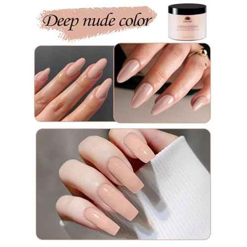 EBANKU Nude Colors Acrylic Powder for Nails, 120g/4.23oz Acrylic Powder Large Capacity Professional Acrylic Nail Powder for Nail Acrylic Extension, Nail Carving, Long-Lasting, No Nail Lamp Needed