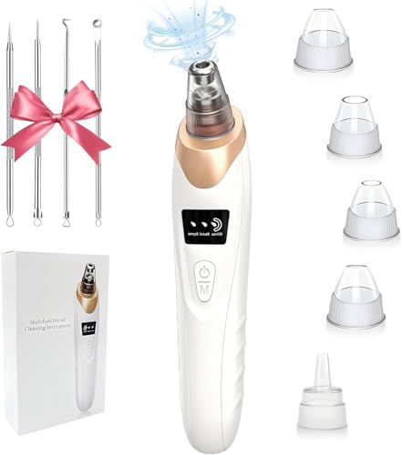 Blackhead Remover Vacuum with 3 Suction Levels & 5 Probes