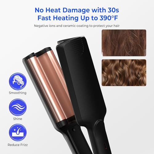 Mini Hair Crimper for Women | Fast Heating Waver Iron