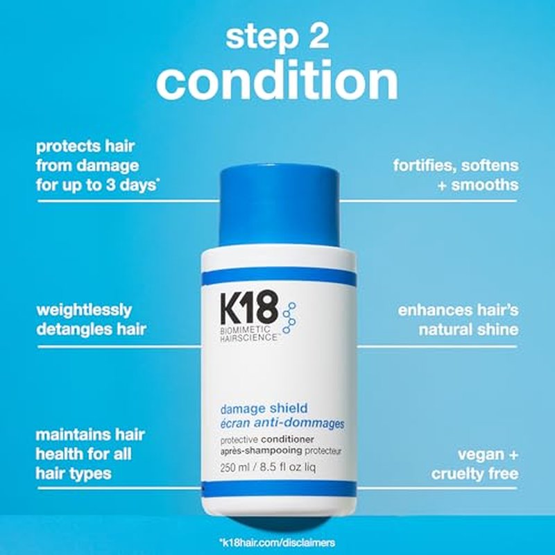 K18 Damage Shield Wash Care Set - Protective Shampoo & Conditioner