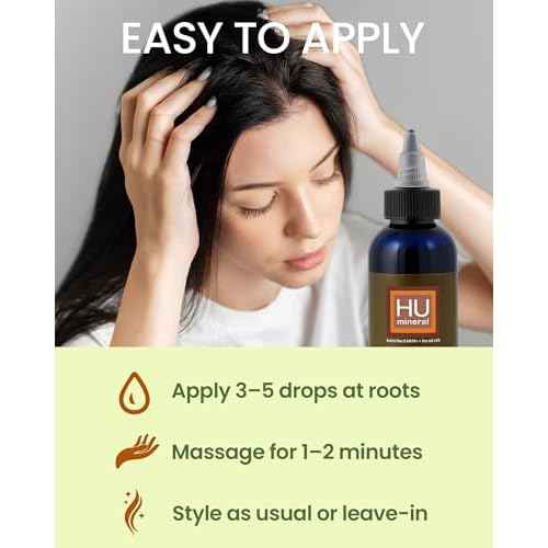 Healthy Hair Oil & Scalp Oil ? Hair Oils for Hair Growth with Organic Coconut Oil, Peppermint, Tea Tree, Jojoba, Rosemary for Hair Growth & Lavender Oil ? 4 oz