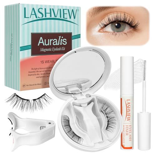 Magnetic Eyelashes Kit with Reusable 0.17mm Ultra-Thin Magnets, No Glue Needed
