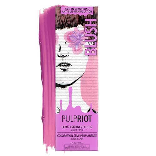 Pulp Riot Semi-Permanent Hair Color - Long-Lasting Vibrant Pink & Red, 4 oz
