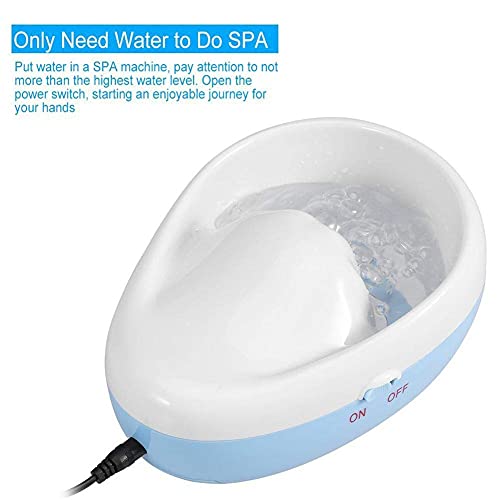 Electric Bubble Nail Soaking Bowl, Durable Manicure Hand Bowl Jet Spa Massage Nail Treatment Remover Manicure Spa Tool for Soak Soothing Relaxing Manicure Machine Soften Cuticles
