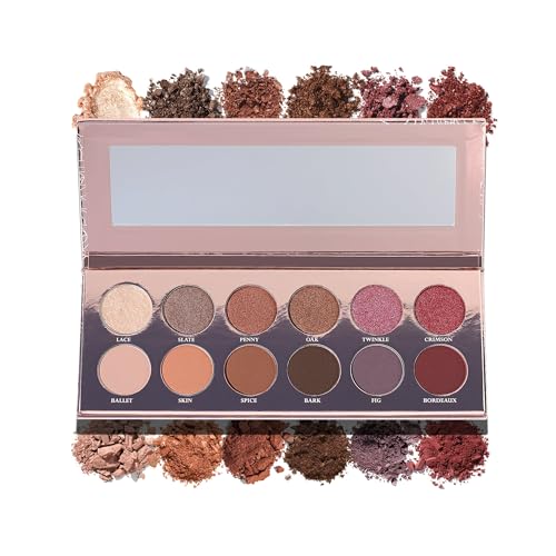 Girlactik 12-Color Eyeshadow Palette - Matte & Metallic