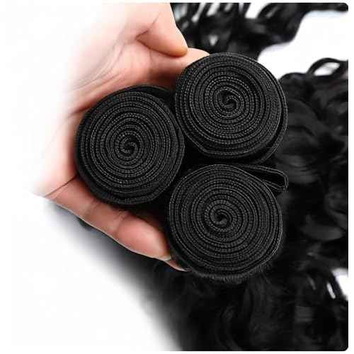 Burmese Water Wave Bundles 10A Burmese Curly bundles 16 18 20 Inch 100% Unprocessed Deep Human Hair 3 Bundles Water Wave Hair Extensions kinky Curly Weft Natural Color for Black Women