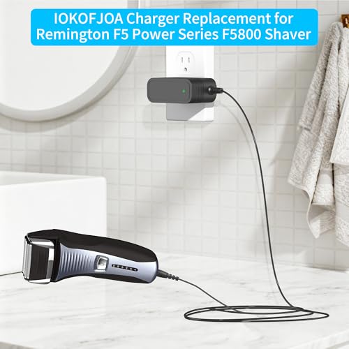Charger for Remington Shaver for Replacement F5-5800 F5800 F5790 F4790 R5150 R6130 R-6150 MS2-390 MS3-2700 MS680 R9100 Shaver, Electric Razor Power Cord Adapter