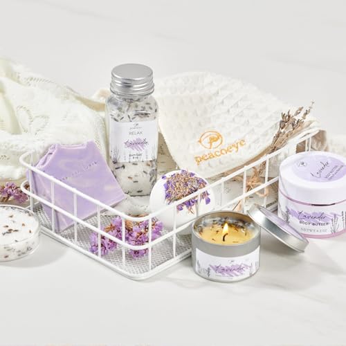 Luxury Spa Gift Basket for Women - Rose Scented Bath Set