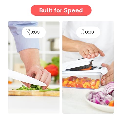 Fullstar Pro Vegetable Chopper – 5-Cup Food Processor with Stainless Steel Blades