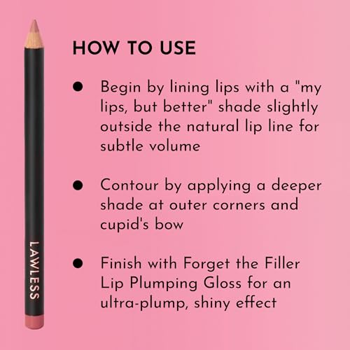 Lawless Forget the Filler Definer Liner - Pink Sand Premium Lip with