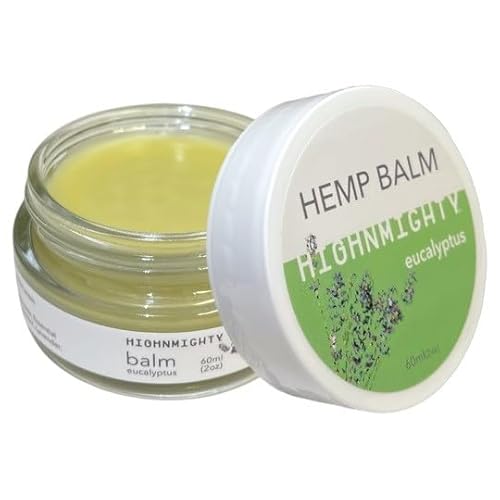 Maximum Strength Hemp Balm Salve | Relaxing, Natural, Fast-Acting Topical Cream for Muscle Joint Back Knee Shoulder Neck Elbow Hand Foot Relief, 60ml (2oz) (Eucalyptus)