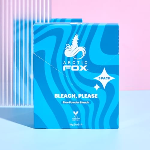 Arctic Fox Blue Powder Bleach 5 x 1 oz – Anti-Brass, Vegan, Dust-Free Salon-Quality