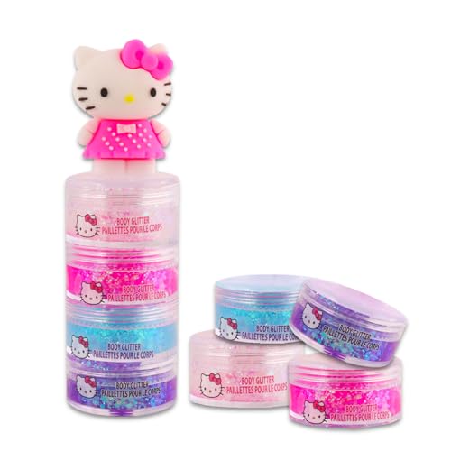Hello Kitty Body Glitter Set - 4 Colors with Stickers