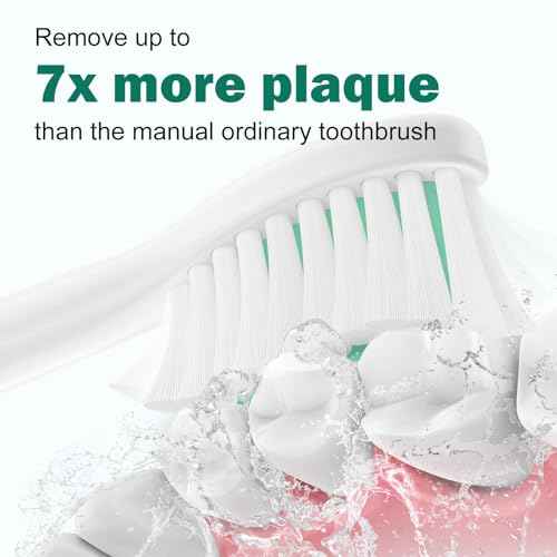 Replacement Toothbrush Heads for Philips Sonicare Replacement Brush Heads Medium Soft Dupont Bristles Electric Toothbrush Replacement Heads Fit E-Series Essence Xtreme Elite Advance, 4 Pack