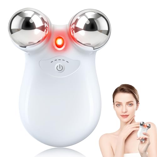 2-in-1 Red Light Microcurrent Facial Device | Enhances Lifting & Firming Capabilities | Reduces Wrinkles and Puffiness | Smart Photon Micro-Current Device, Model:EP-300