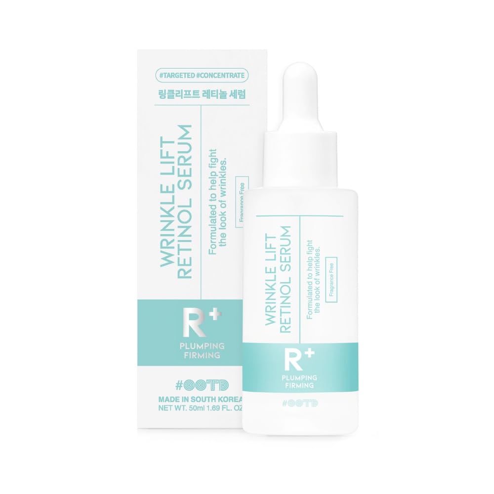 #OOTD Retinol Serum for face anti aging [1.69 Fl Oz]: Korean Retinol Serum for face, Vitamin A serum, Face Serum for Elasticity, Smoother and hydrating. Wrinkle Lift Retinol Serum, Made in Korea