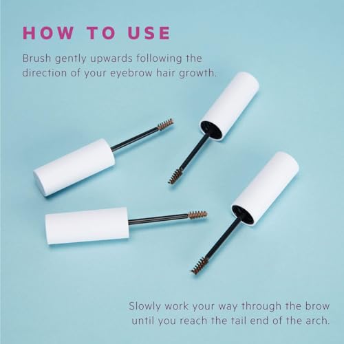 FLOWER BEAUTY By Drew Barrymore Fiber Fix Eyebrow Gel - Tinted Brow Mascara + Fixative for Eyebrows -Long-Lasting + Natural Finish -Vegan + Cruelty-Free - Blonde