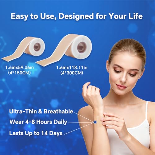 Professional Silicone Scar Sheets, Silicone Scar Tape, Silicone Scar Patch, Reusable Scar Silicone Strips (1.5M)