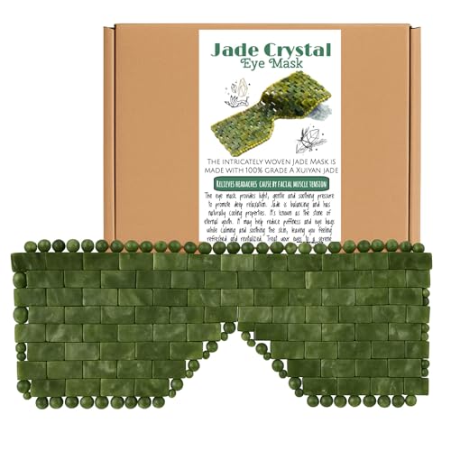 Jade Eye Mask for Puffy Eyes – Natural Cooling Stone