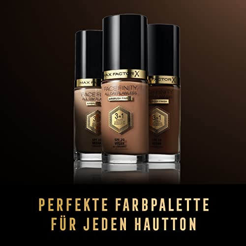 Max Factor Facefinity 3-in-1 All Day Flawless Liquid Foundation, SPF 20-64 Rose Gold, 30 ml