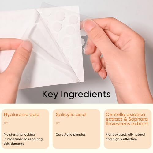 Microdart Acne Patches for Face(18 Counts) & Salicylic Acid Pimple Patches(36 Counts), Fast-Acting Zit Patches for Pimples & Blemishes, Target Early Stage & Deep Pimples