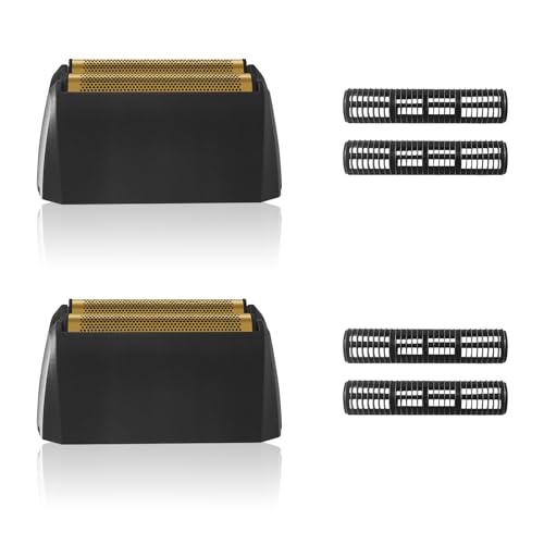 Shaver Replacement Super Close Gold Foil & Cutter Bar Assembly Compatible with Wahl 5 Star Series Vanish Shaver£¨8173-700£© (2 Pack)