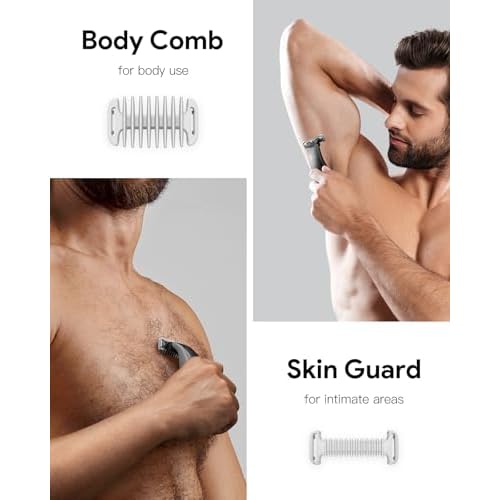 Guard Combs Kit 6PC with 0/3mm Body Comb, 1/2/3/5mm Bi-Directional Guide for O Blade QP2724 QP2834 QP2520/30 QP2620/30 and Pro Series, Electric Shaver Attachments Oblade Accessories