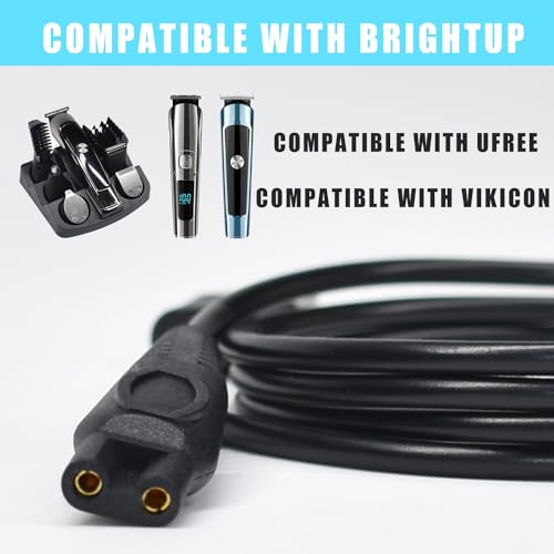 Charger Cord Compatible with Brightup/Ufree/VIKICON Beard Trimmer All-in-one Multifunctional Grooming kit Hair Clippers USB Charging Cable