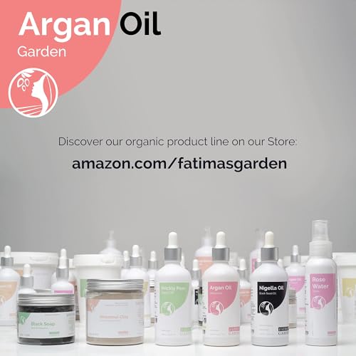 Fatima's Garden Rose Petal Argan Oil - Organic Anti-Aging Moisturizer, 150ml