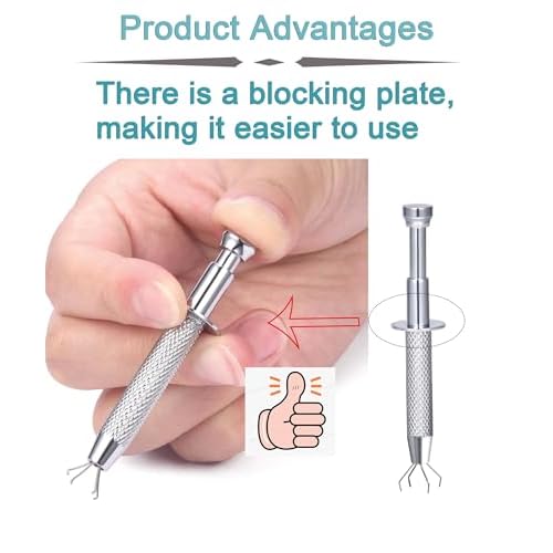 QWALIT Piercing Taper Threadless Insertion Tool - Titanium Labret Pin 16g, 18g, 20g