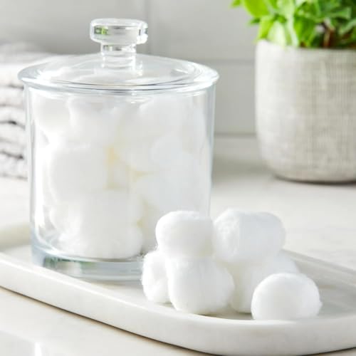 Jumbo Cotton Balls - 200 Pure Cotton, Hypoallergenic, Soft & Absorbent
