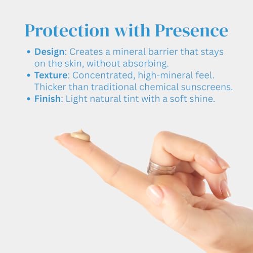 Mineral Face Sunscreen SPF 50, Tinted Aussie Zinc Oxide Sunblock with Hydrating Hyaluronic Acid, Reef Safe, Natural, Vegan, Australian Made, Great for Sensative Skin, Unscented, 100g 3.4oz