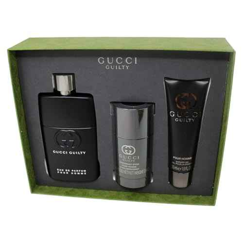 Gucci Guilty Pour Homme Eau de Parfum Gift Set (Eau de Parfum 3.0 oz + Shower gel 1.6 oz + Deodorant 2.5 oz)