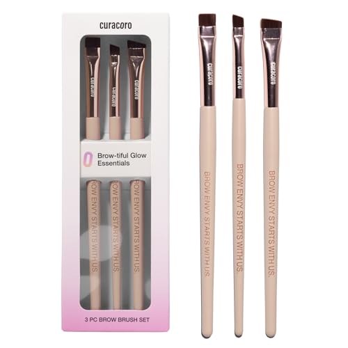 Curacoro 3-Piece Eyebrow Brush Set | Brow Mapping & Lamination