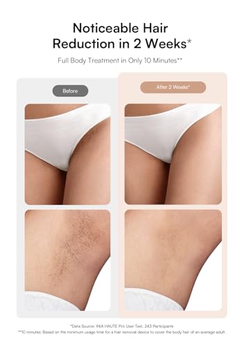 INIA HAUTE Pro IPL Hair Removal Device with Ice-Cooling Technology